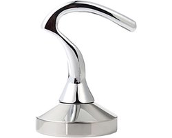 Koffie Sabotage - Espresso Pers - Dagelijks Brouwen - Ergonomische S-Vorm - 51Mm Diameter - Zilver