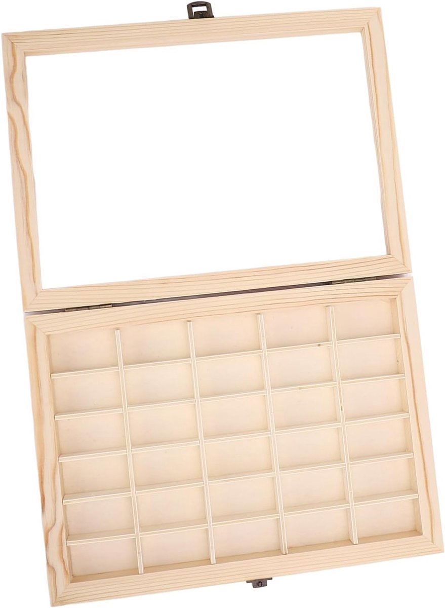 Minimalistische Houten Vitrine voor 135 Filmcassettes met 30 Gleuven voor Fotografieliefhebbers - Perfect voor het Bewaren van Fotografische Herinneringen en Organiseren van Foto's
