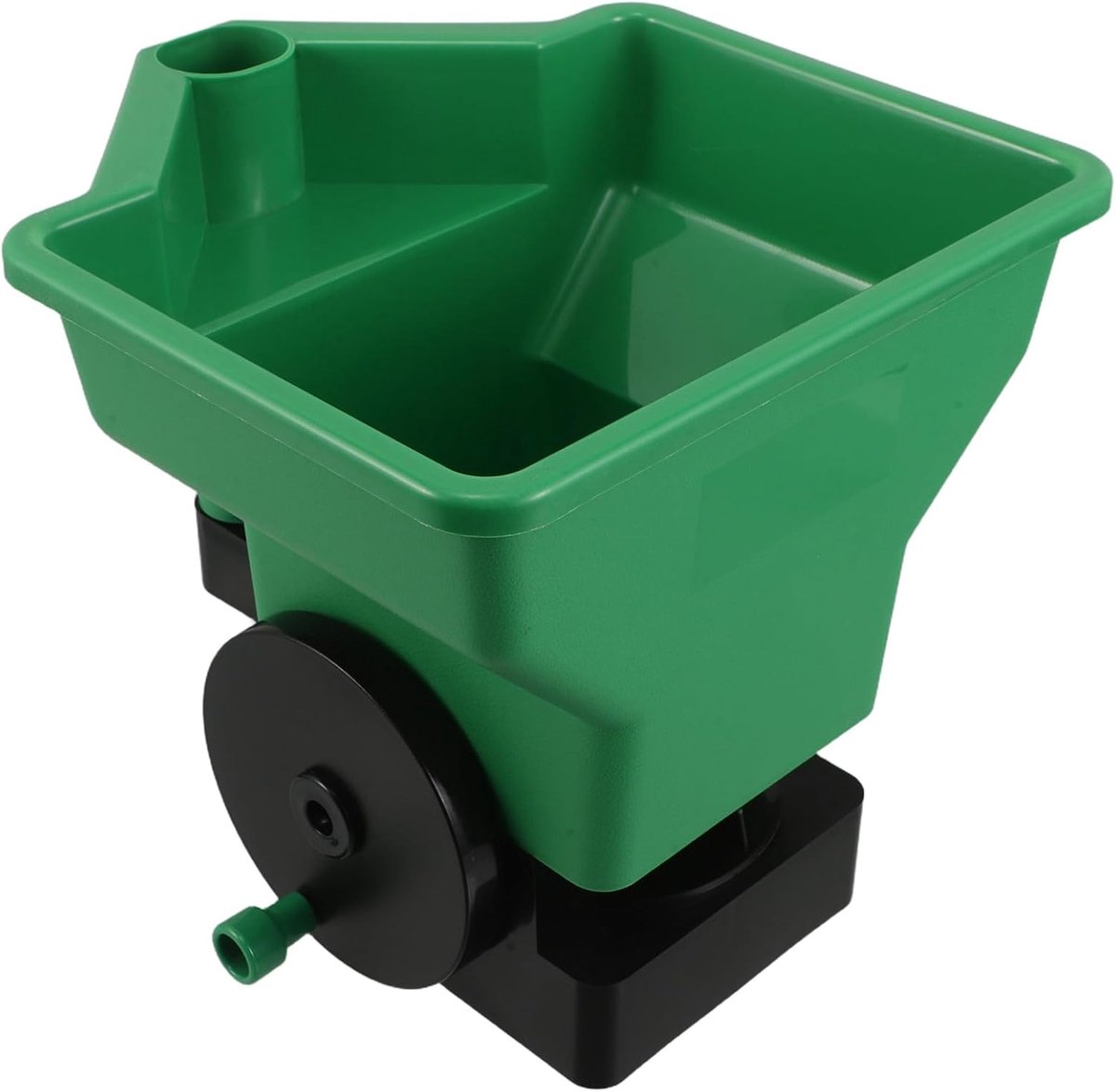 Gazonstrooier - Zaadverdeler - Planten en zaaien - Handmatig en draagbaar - 23 x 24 x 21 cm - Groen