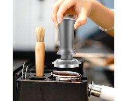 Koffie Tamper - Espresso Sabotage Tool - Perfect Espresso Maken - Instelbare Diepte - 58 mm - Zwart