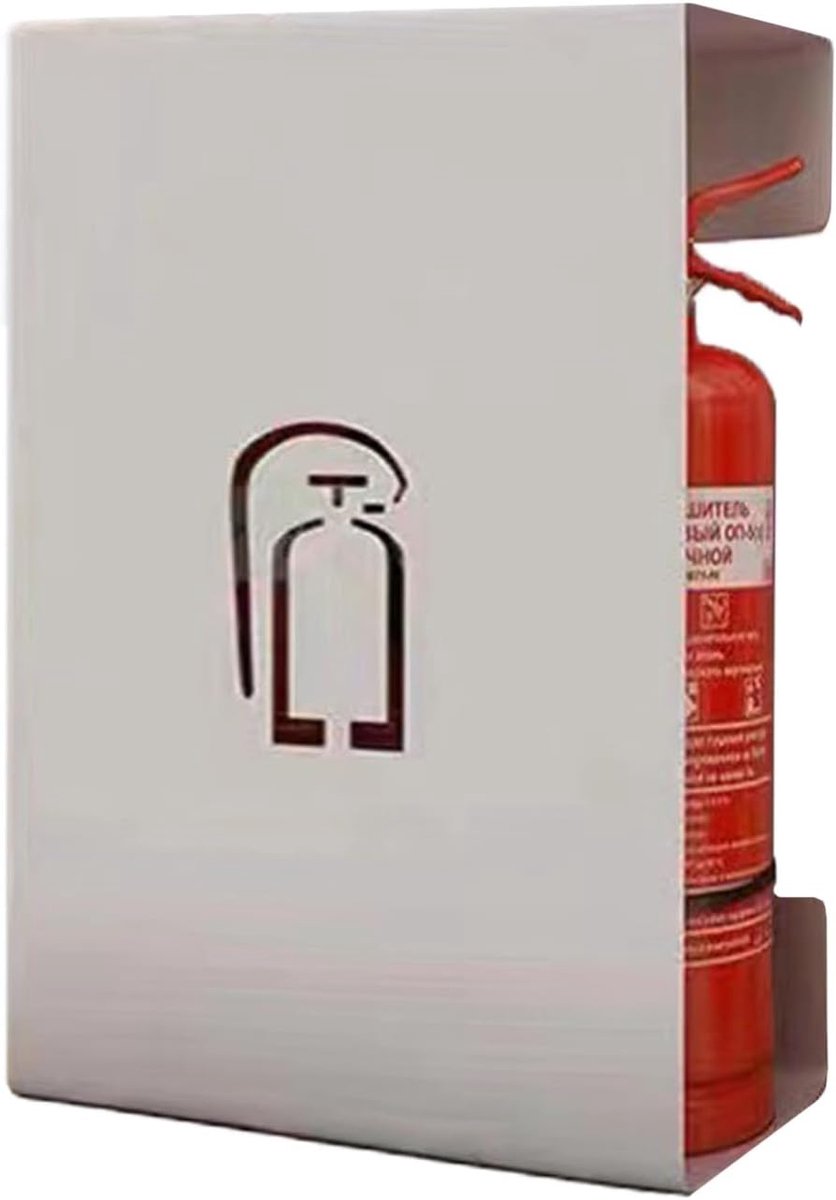 Brandblusser Houder - Veiligheidsopslag - Brandpreventie Ondersteuning - Robuuste ijzeren constructie - 55 cm Hoogte - Zwart