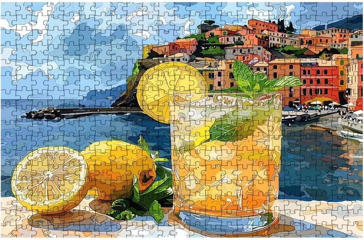 Puzzel 2000 stukjes - Houten puzzel - Ontspanning thuis - Geordend per letter - 100 x 70 cm - Cinque Terre