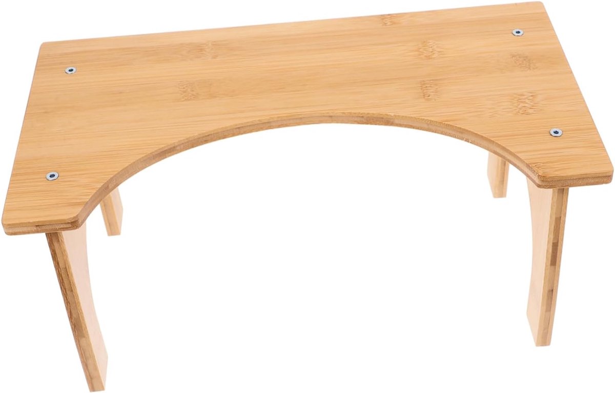 Bamboe toiletkruk - Opstapkruk badkamer - Comfortabel toiletbezoek - Bevordert natuurlijke houding - 36x19x16 cm - Natuurlijk hout