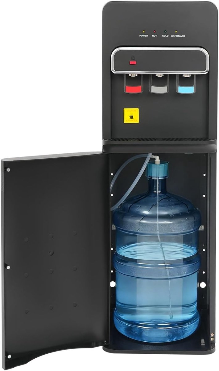 Waterdispenser - Drankkoeler - Direct Drinkwater - Kinderslot - 96 cm hoog - Zwart