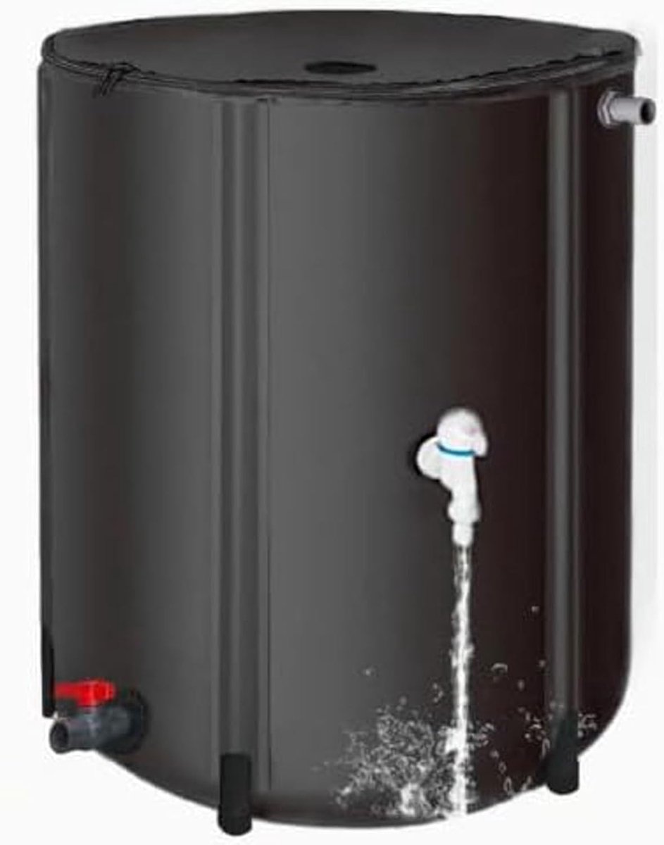 Opvouwbare regenton - Wateropslag tank - Tuin irrigatie - Lekvrij ontwerp - 750L - Groen