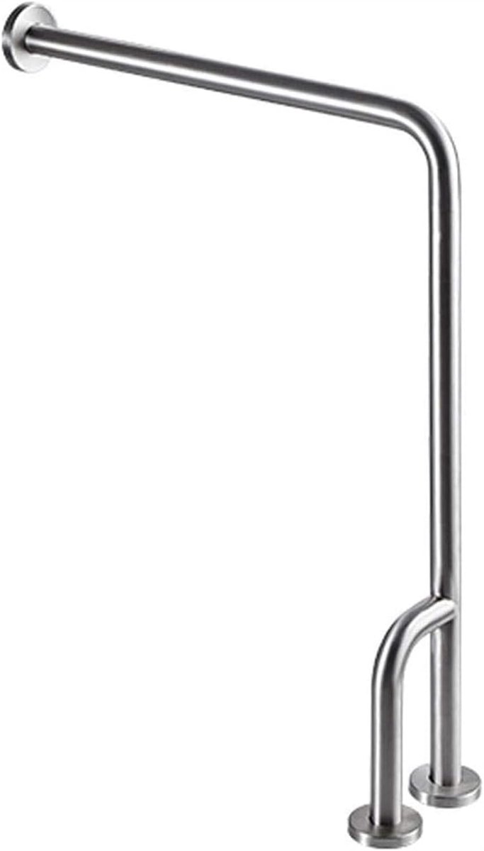 Trapleuning Handgrepen - Badkamer Leuning - Veiligheid Ondersteuning - Roestvrij Staal - 71 cm - Geborsteld Nikkel
