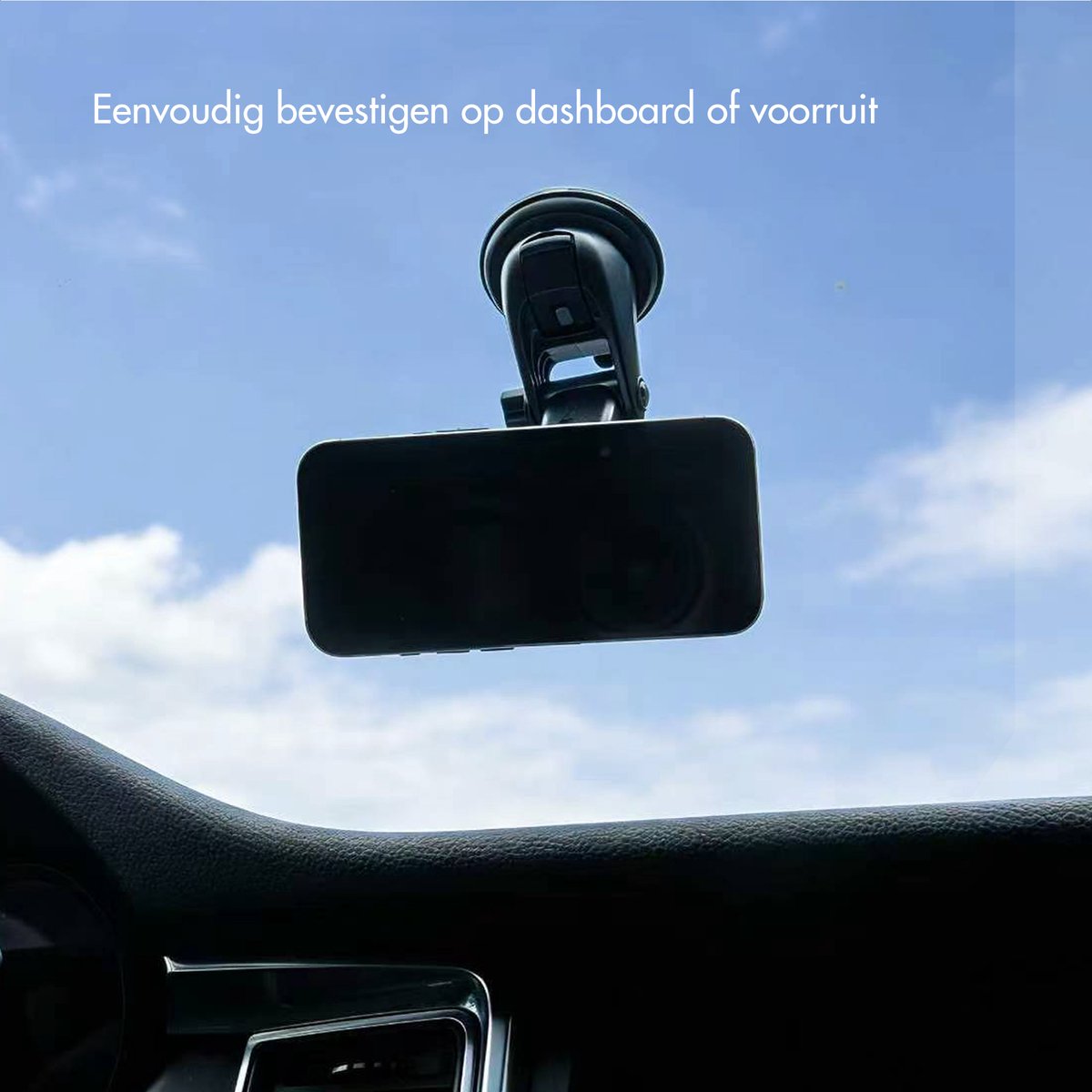imoshion Telefoonhouder Auto Magnetisch - Geschikt voor MagSafe - Krachtige Zuignap voor Dashboard / Raam - GSM houder – foto 2