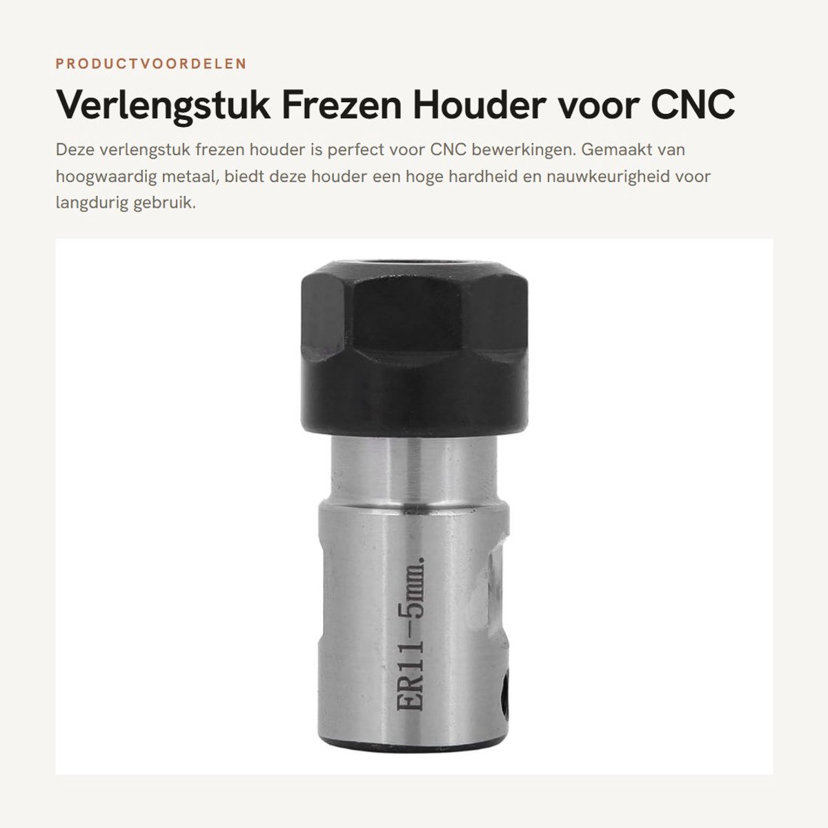 Dailygoods- Spantanghouder C16-er11-35 - Verlengstuk - Hoge hardheid