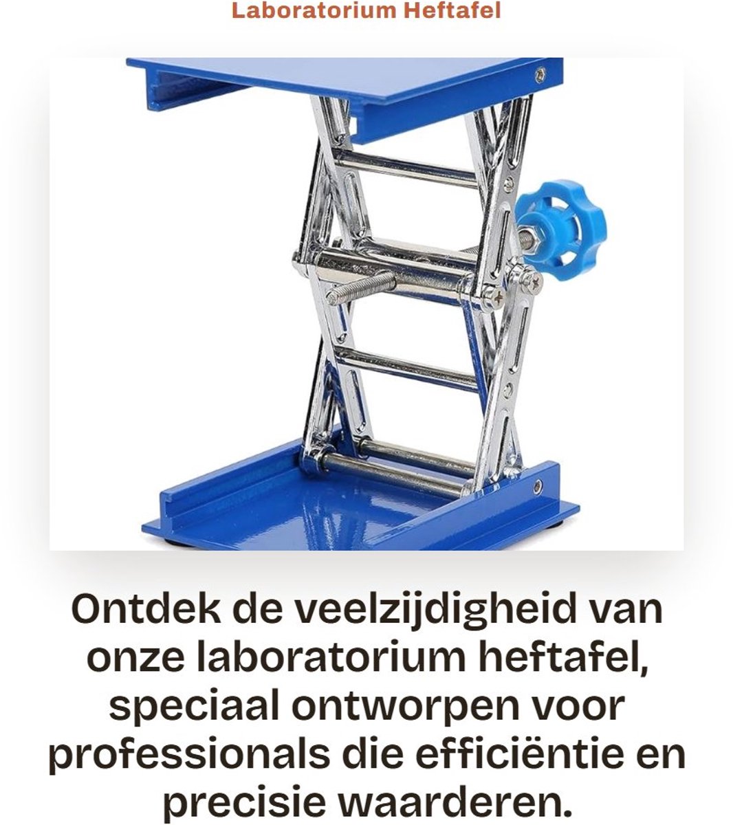 Dailygoods- Laboratoriumlift Aluminium - Platformbeugel - 100 x 100 x 40mm - Schokbestendig - Duurzaam - Hoogwaardige kwaliteit - Hefplatform