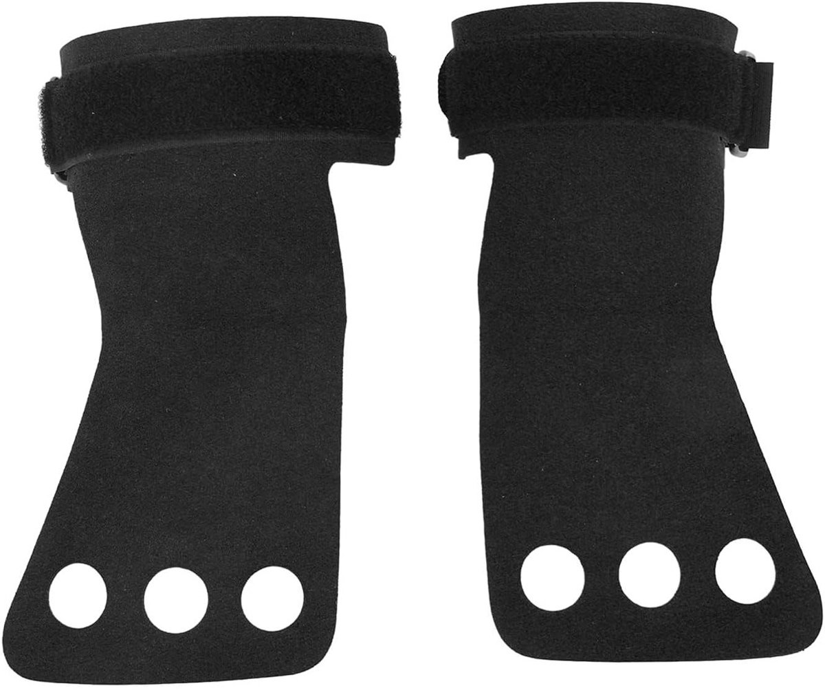 3 Holes Leer Handvatten voor Gymnastiek - Drievinger Palm Guards voor Pull-Up en Gewichtheffen Training