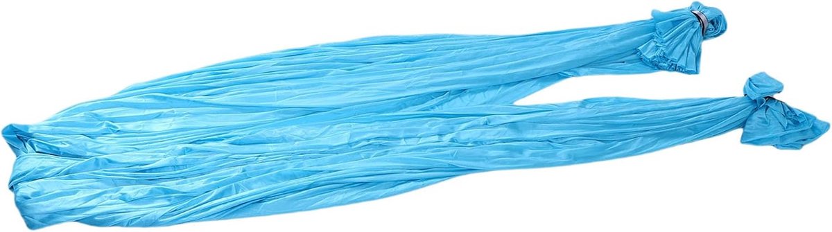 Luchtyoga Hangmat - Zijden Draagdoek - Fitness Oefeningen - Complete Installatiekit - 400 x 280 cm - Hemelsblauw