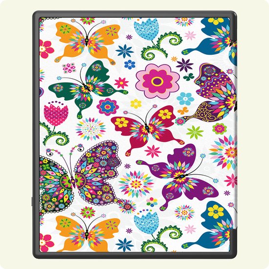 Hoes Geschikt voor Kobo Elipsa 2E - E-reader Hoesje Bescherm Hoesje Case Sleep Cover - Hoes Geschikt voor Kobo Elipsa 2E Hoesje - Vlinders — afbeelding 5