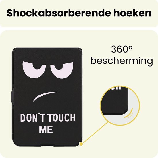 Hoes Geschikt voor Kobo Nia - E-reader Bescherm Hoesje Case Sleep Cover Trifold - Hoes Geschikt voor Kobo Nia Hoesje - Don't Touch Me — afbeelding 5