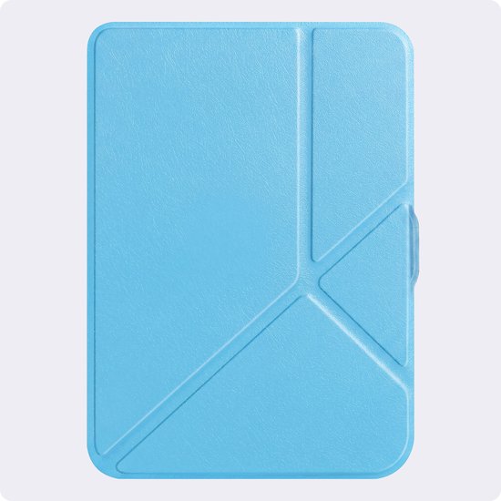 Hoes Geschikt voor Kobo Clara HD - Luxe E-reader Trifold Case - Bescherm Hoesje Book Cover - Lichtblauw — afbeelding 4