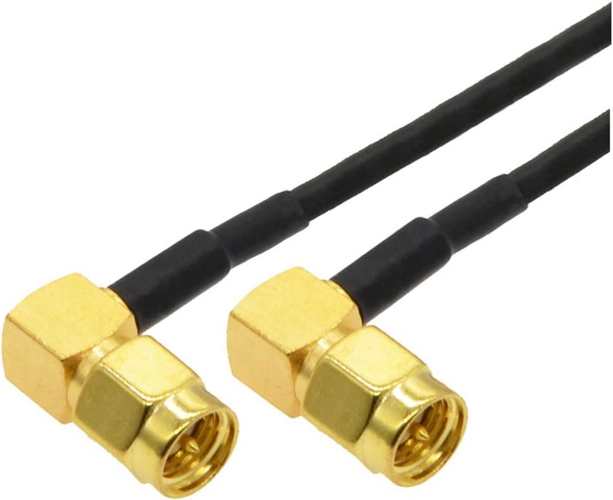 Coaxiale Kabel - Verlengsnoer Antenne - Signaal Overdracht - RG174 Type - 20 Meter - Zwart