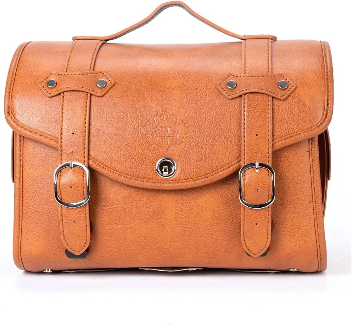 Motorfiets Zadeltas - Bagage Tas - Reizen Op Motor - Waterdicht PU-leer - 22L Capaciteit - Wit