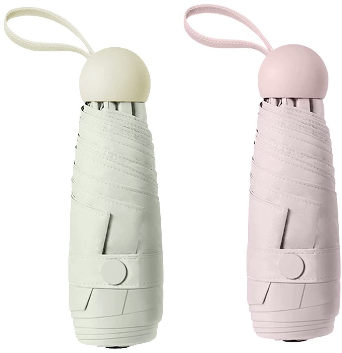 Dailygoods- Reisparaplu UV-bescherming 50+ - Mini/paraplu - Opvouwbaar - Compact - Lichtgewicht - Met etui