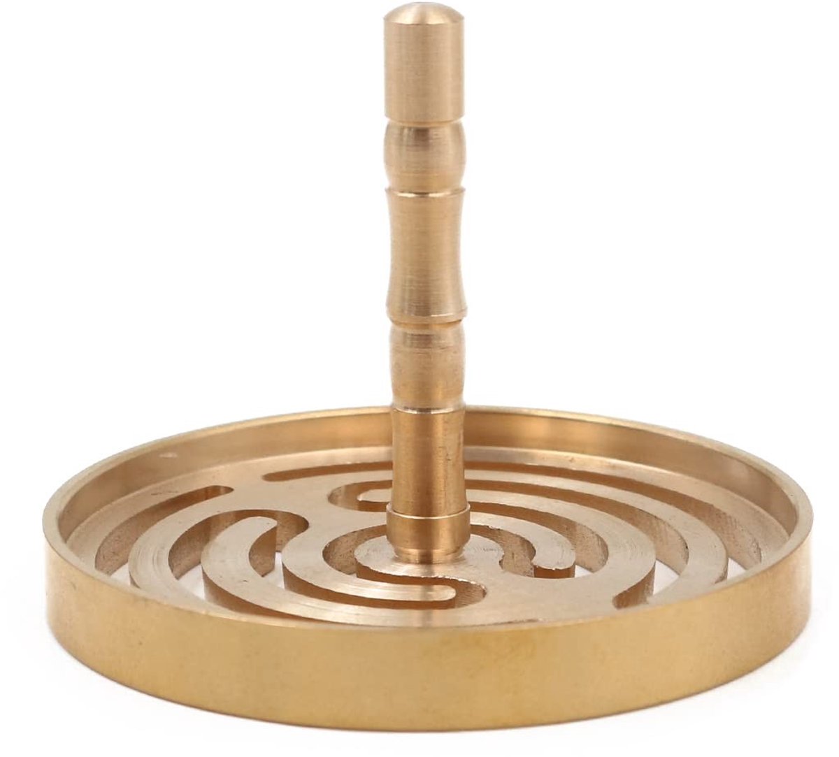 Dailygoods- Wierookschimmel Messing - Wierook Pers Tool - Ergonomisch Ontwerp - Antislip Handvat - Duurzaam Materiaal - Delicaat Patroon - Wierookvorm