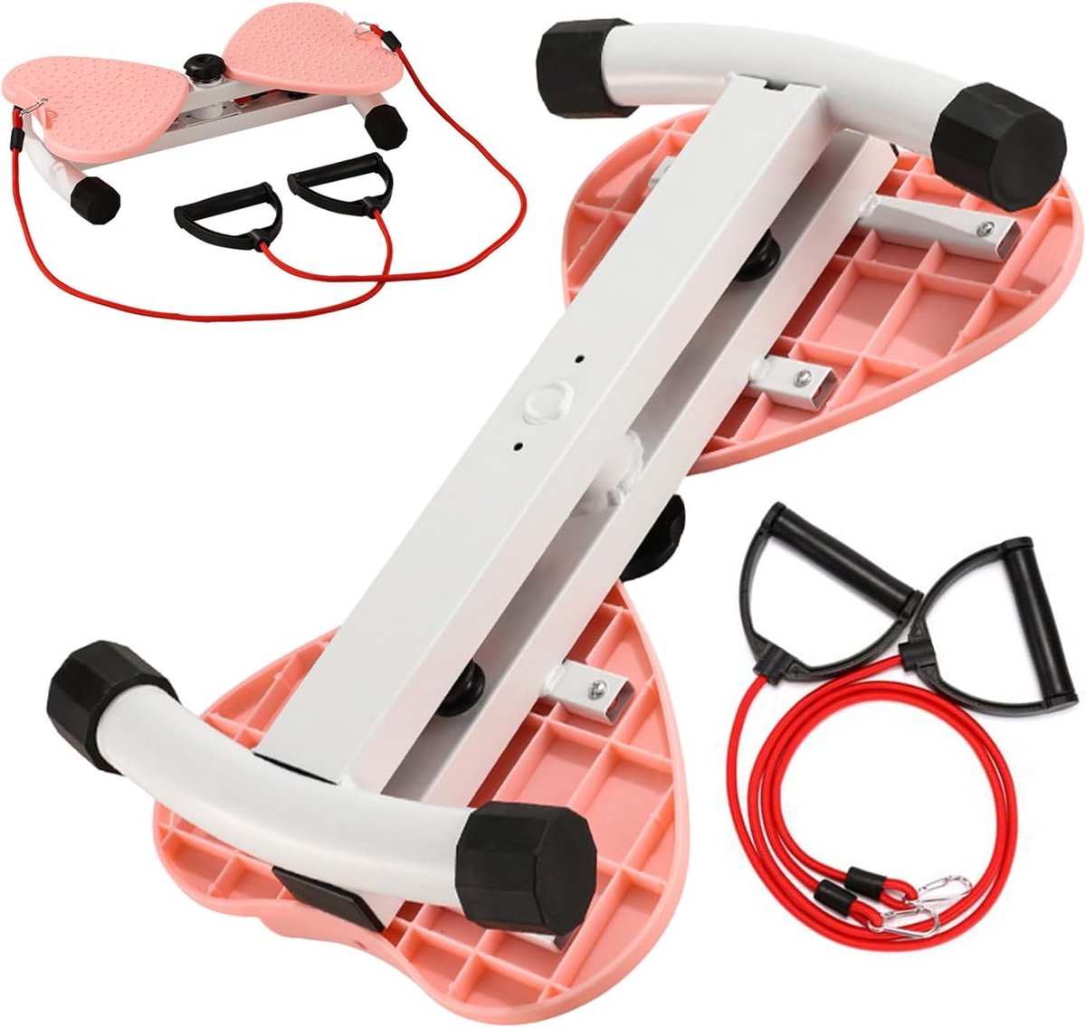 Taille Draaimachine - Fitness Twist Board - Buikspier Training - Geluidsarme Workout - 48 x 30 x 11.5 cm - Roze