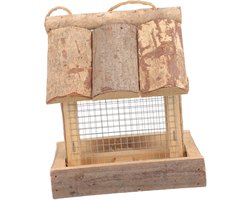 Vogelvoeder Dispenser - Voerbak Vogelkooi - Vogels Voeren - Makkelijk Bijvullen - Houten Huisje - Niet Gespecificeerd