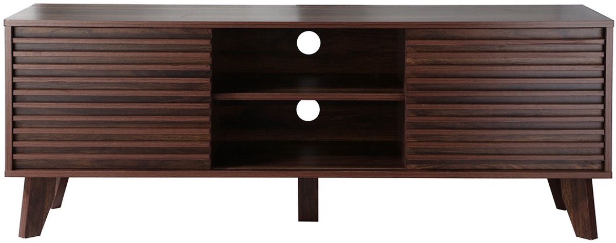 CALICOSY - TV-meubel met laminaathout-effect fronten L135 cm - FRIBOURG