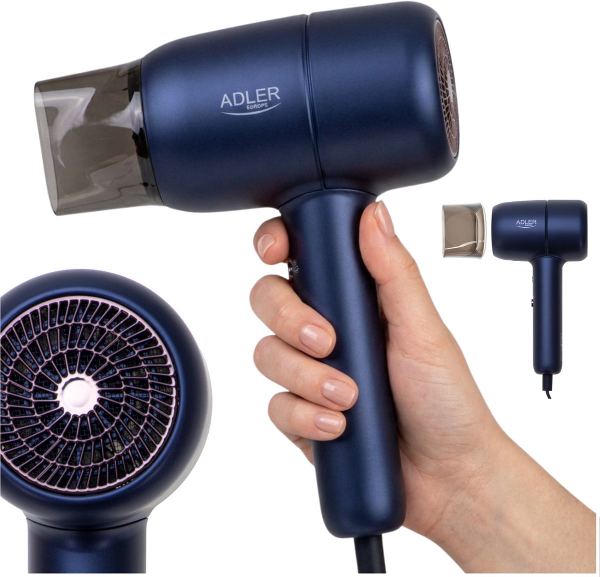 Adler AD 2279 Serie - Föhn - Snel Droog - Ionisatie - Blauw
