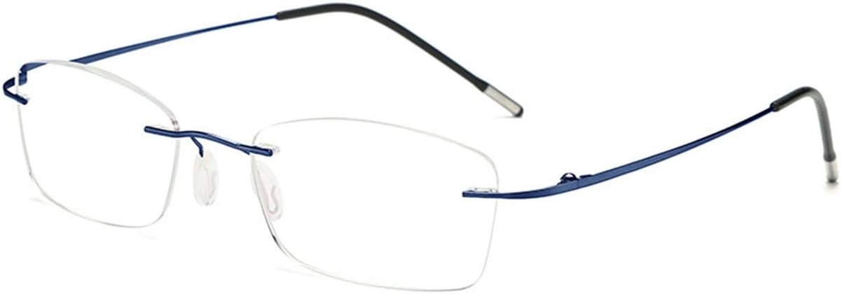 Leesbril - Leeshulp - Digitaal Lezen - Blauwlichtfilter - Randloos Design - Blauw