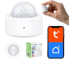 GreenBlue - Bewegingsmelder - Draadloze Zigbee - Bewegingssensor van Tuya - CR2450 DC 3,0 V, detectiehoek 120° / tot 8 m, GB740