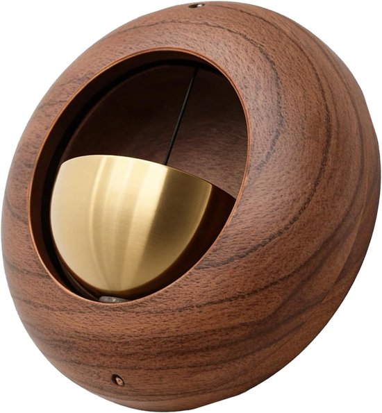 Houten Deurbel - Toegangsherinnering - Bezoekers Melder - Sterke Magnetische Inductie - 75x75x3cm - Walnoot Zwart — afbeelding 5