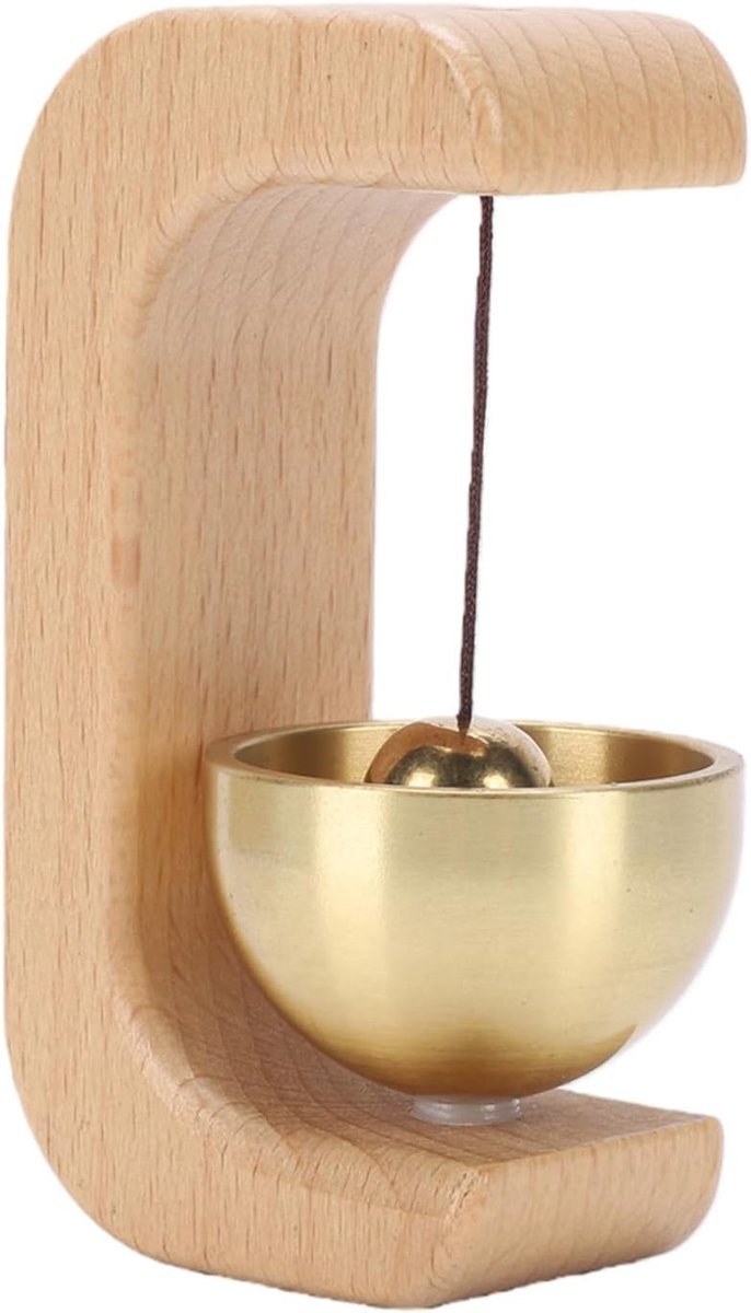 Deuropeningsbel Set - Winkeliersbel Koelkastmagneet - Winkel Melding - Magnetische C-vorm - 4 Stuks - Hout Metaal
