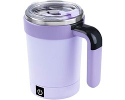 Zelfroerende mok - Automatische beker - Dranken mengen - LED temperatuurweergave - 10 Liter - Paars