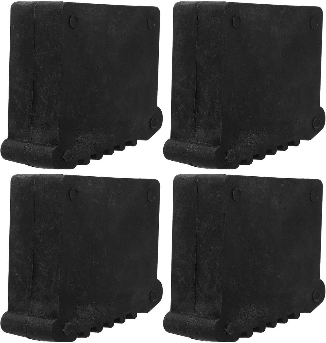 Antislipmatten Ladder - Rubberen Voetjes - Verbeterde Stabiliteit - Efficiënte Vervanging - 4 stuks - Zwart