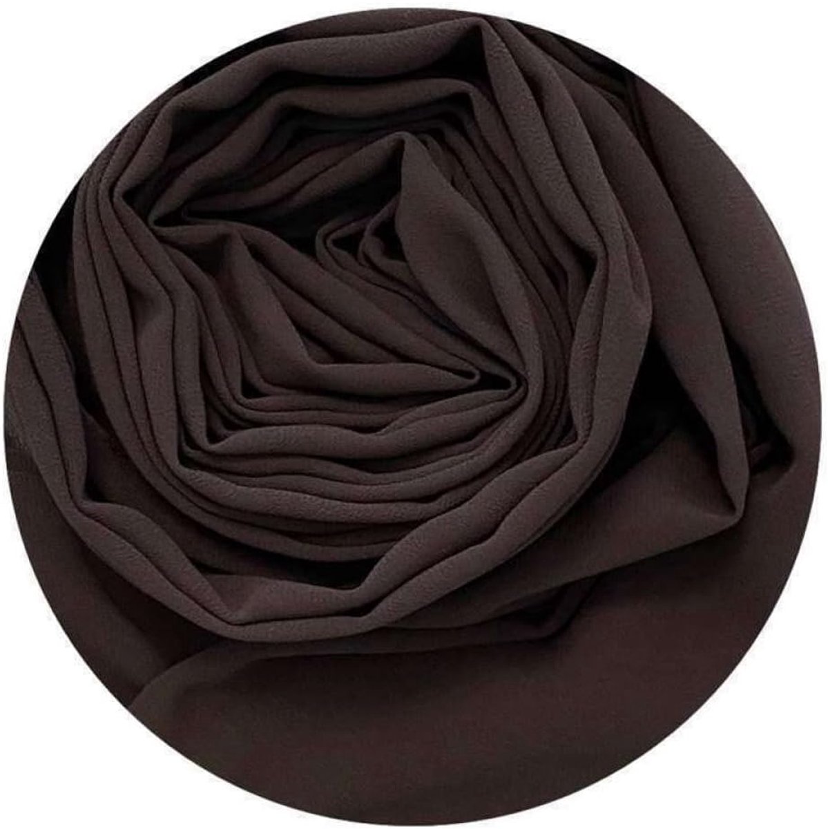 Dames Sjaal - Chiffon Katoen - Warme Uitstraling - Zacht Ademend - 170x70cm - Koffie Parels