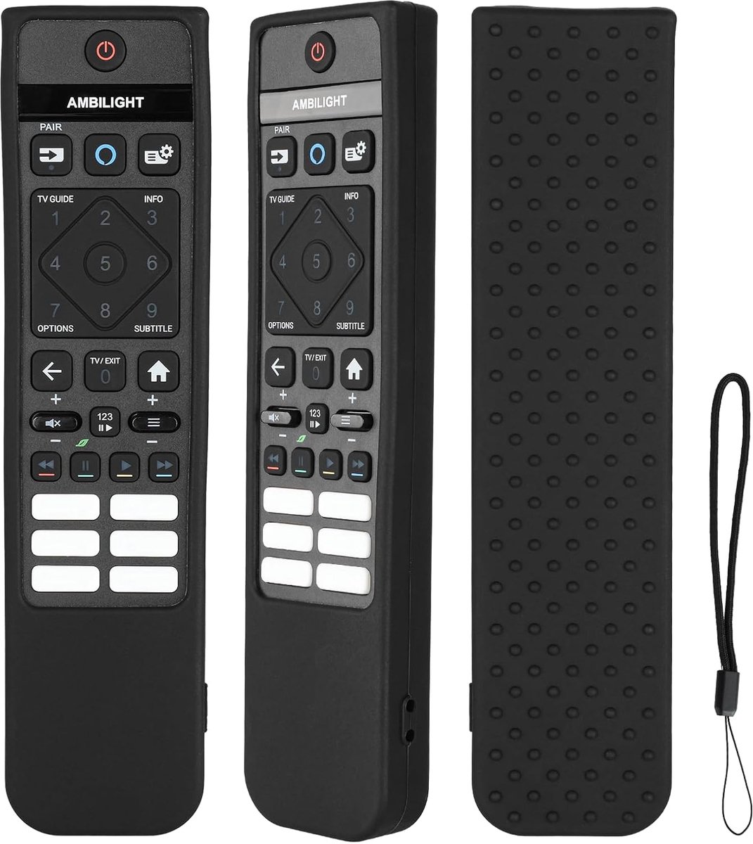 Afstandsbediening siliconen - compatibel met Philips SRC-3215-01/06 - schokbestendig - ideaal voor kinderen - ShopVlot