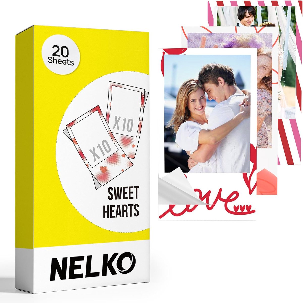 Foto papier 52.3 x 90 mm - Premium kwaliteit - Zelfklevend - Perfect voor Nelko PP01 printer - ShopVlot