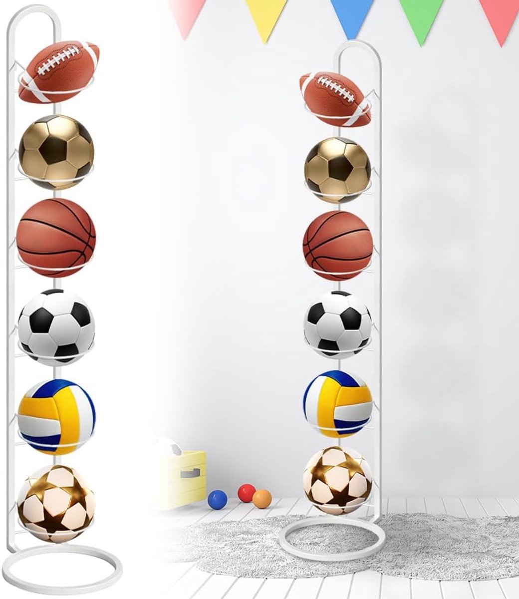 Ballenstandaard 6-staps - Verwijderbaar - Robuust en duurzaam - Ideaal voor voetbal en basketbal - ShopVlot