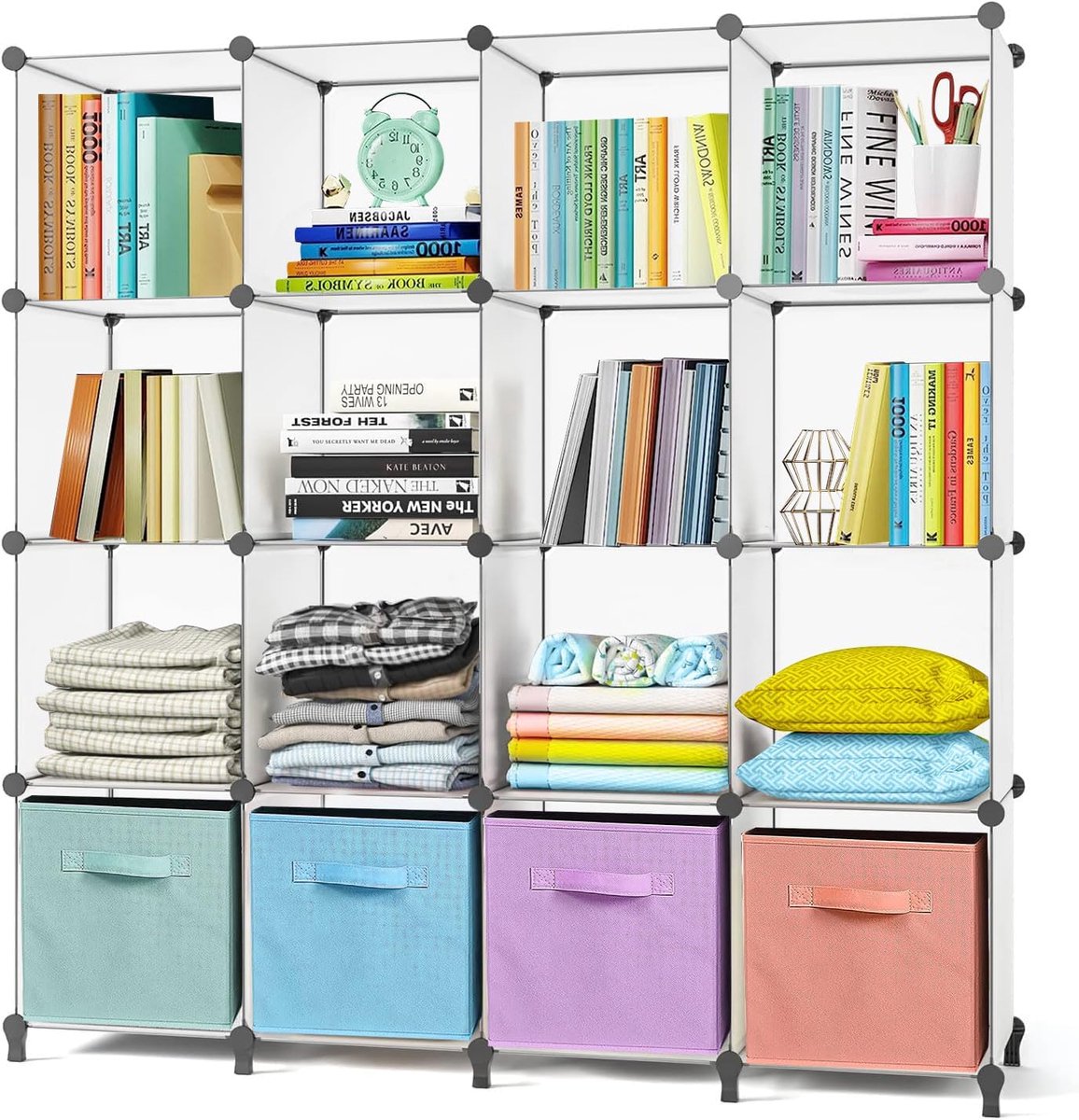 Opbergrek 30x30 cm - DIY kunststof platen - ruimtebesparend - ideaal voor kleding en schoenen - ShopVlot