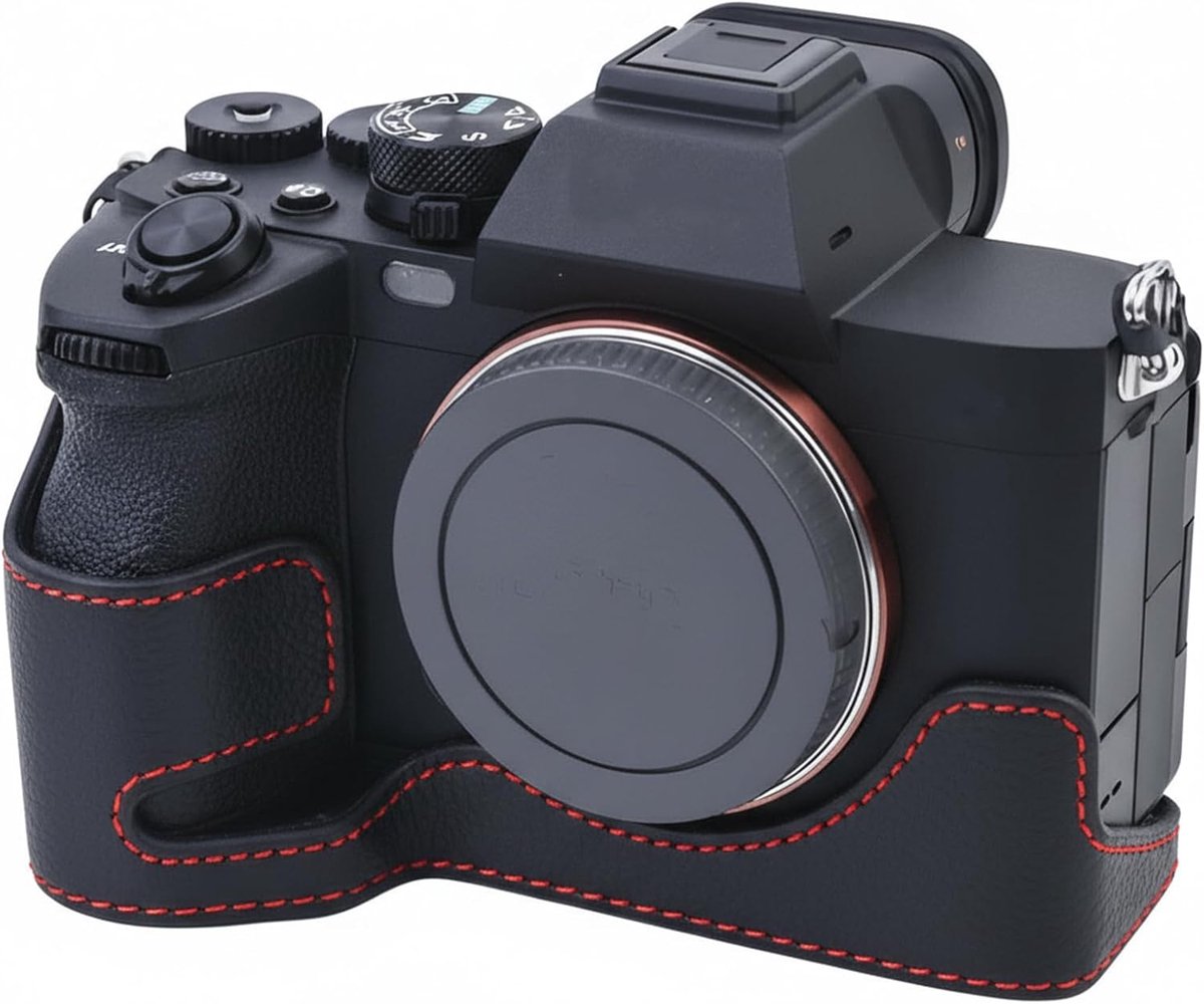 Camera Case voor Sony a7 IV a7S III - PU Leer - Open Onderkant en Handvat - Compact Transport - ShopVlot