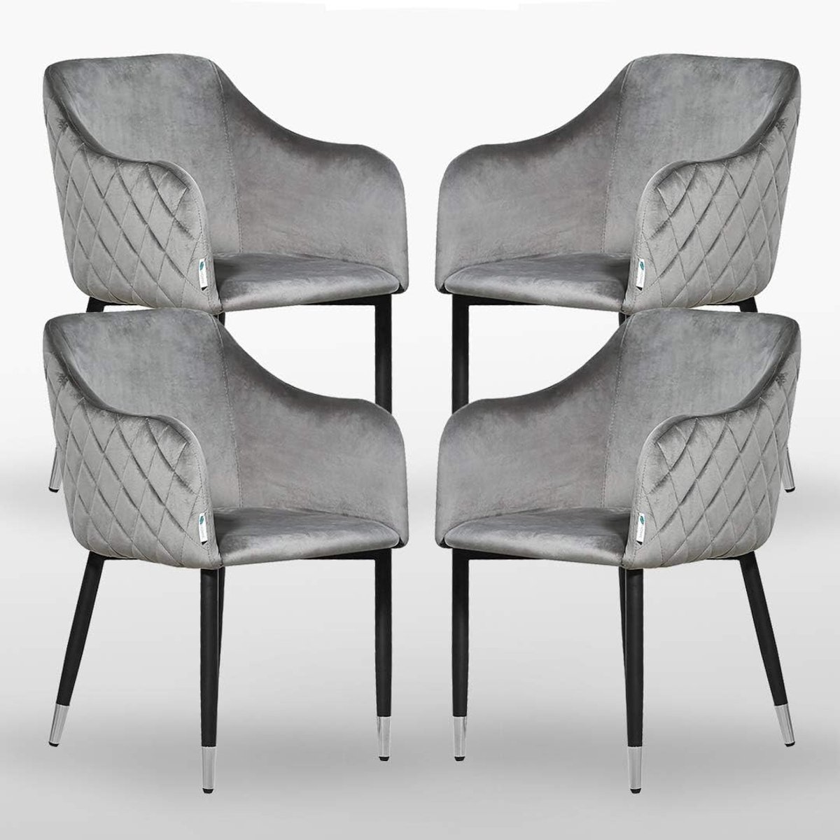 Verona stoelen grijs/bruin - moderne stijl - comfortabele zithouding - perfect voor binnen en buiten - ShopVlot
