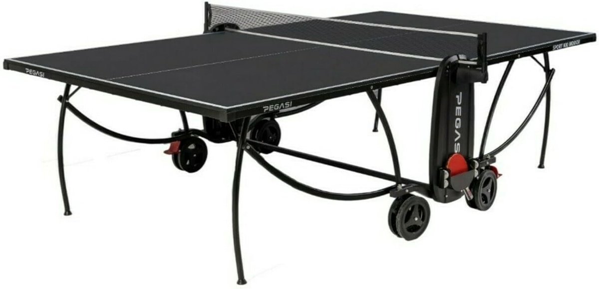 Tafeltennistafel 800 Indoor - Zwart - Sportieve uitstraling - Perfect voor thuisgebruik - ShopVlot