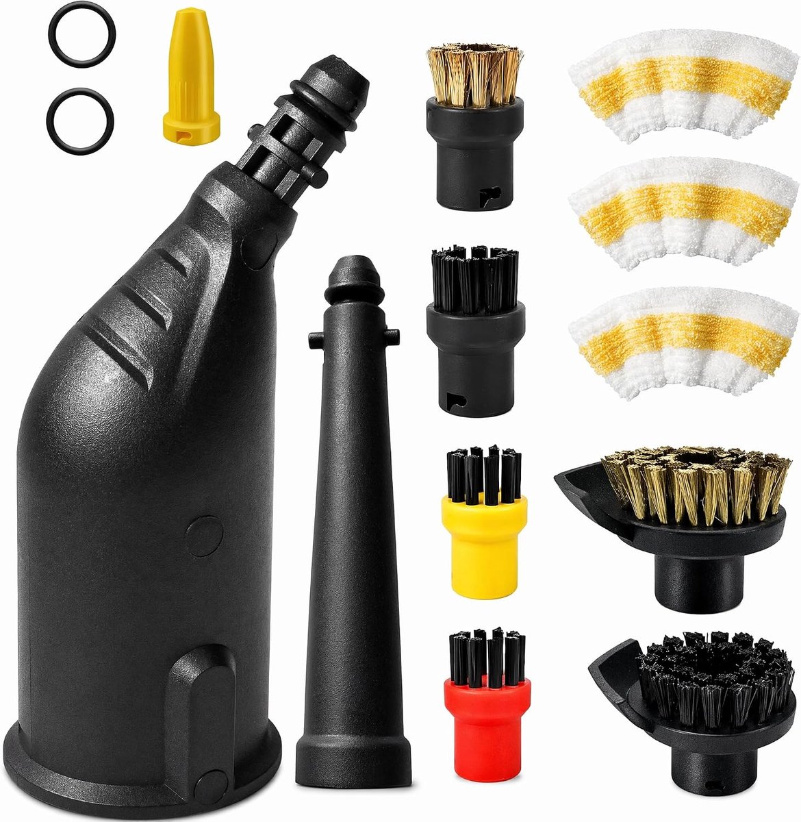 Accessoires voor Kärcher stoomreiniger - 9 stuks - veelzijdig - reinigt moeiteloos oppervlakken - ShopVlot