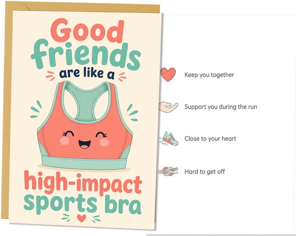 Grappige verjaardagskaart voor vrouwen 17x12cm - premium karton - leuke afbeelding - perfect voor beste vriendin - ShopVlot