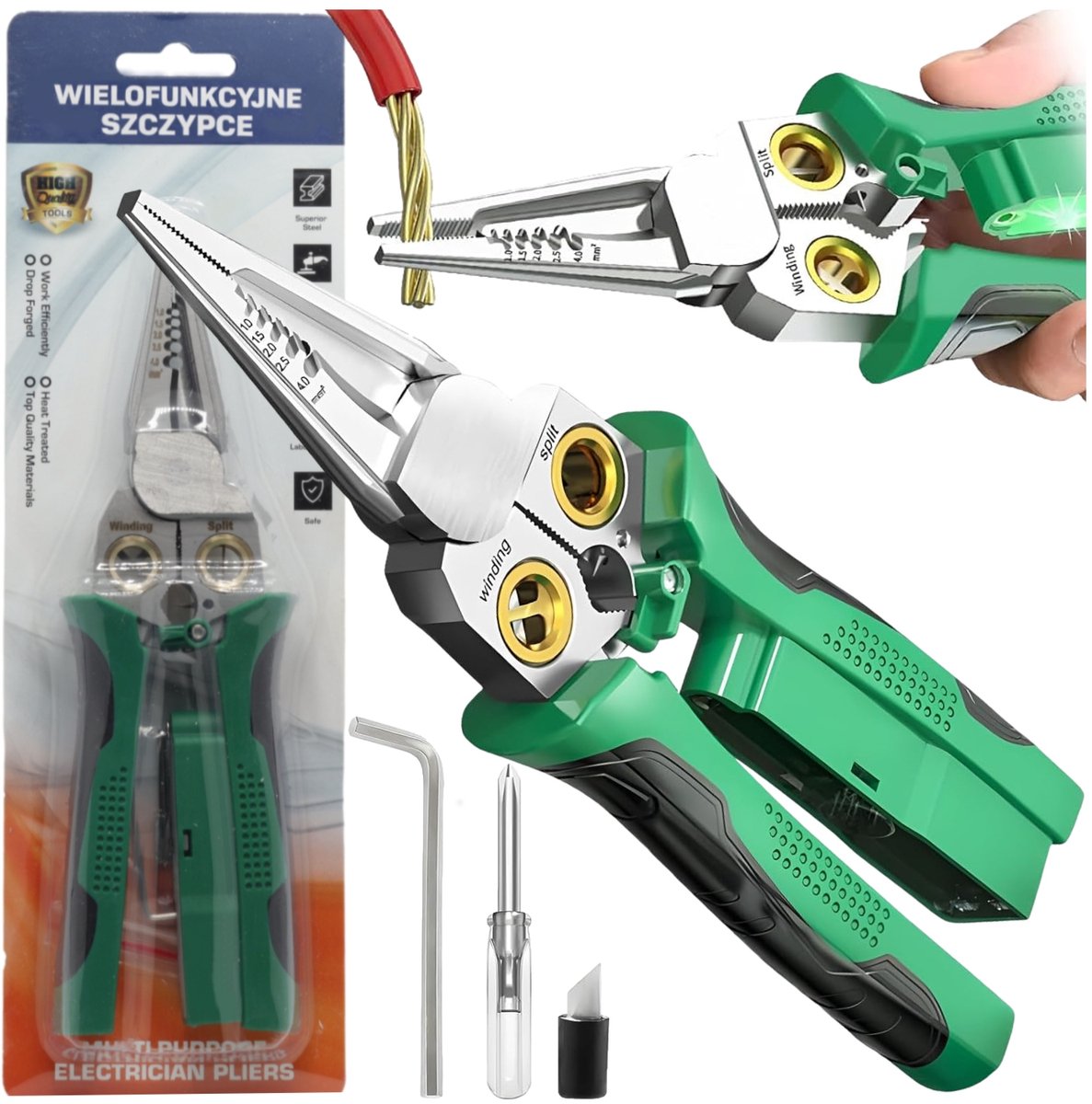 Multifunctionele elektrische tang 8-in-1 met spanningsmeter