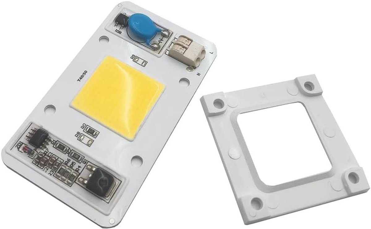 LED COB chip 50W - warm wit 3000K-3500K - geïntegreerde slimme driver - ideaal voor DIY verlichting - ShopVlot