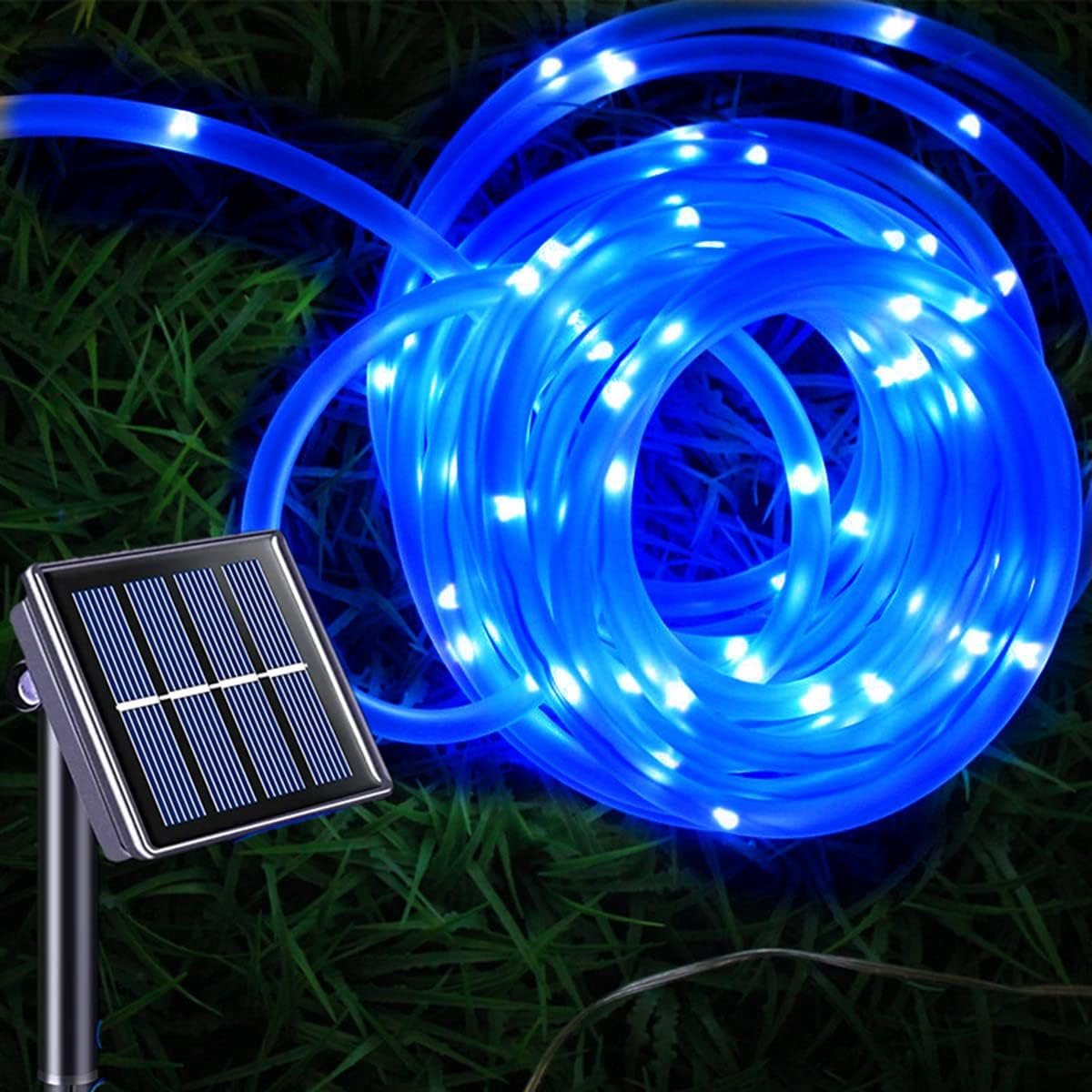 LED Rope Lights 23ft 50 LED - Solar Tube String Lights - Waterproof - Creëer een unieke sfeer voor buiten - ShopVlot