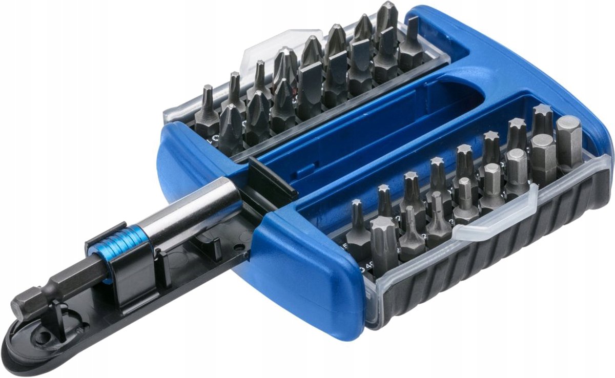 Hoegert Bitset 33 Delen - Schroefbits met Magnetische Houder