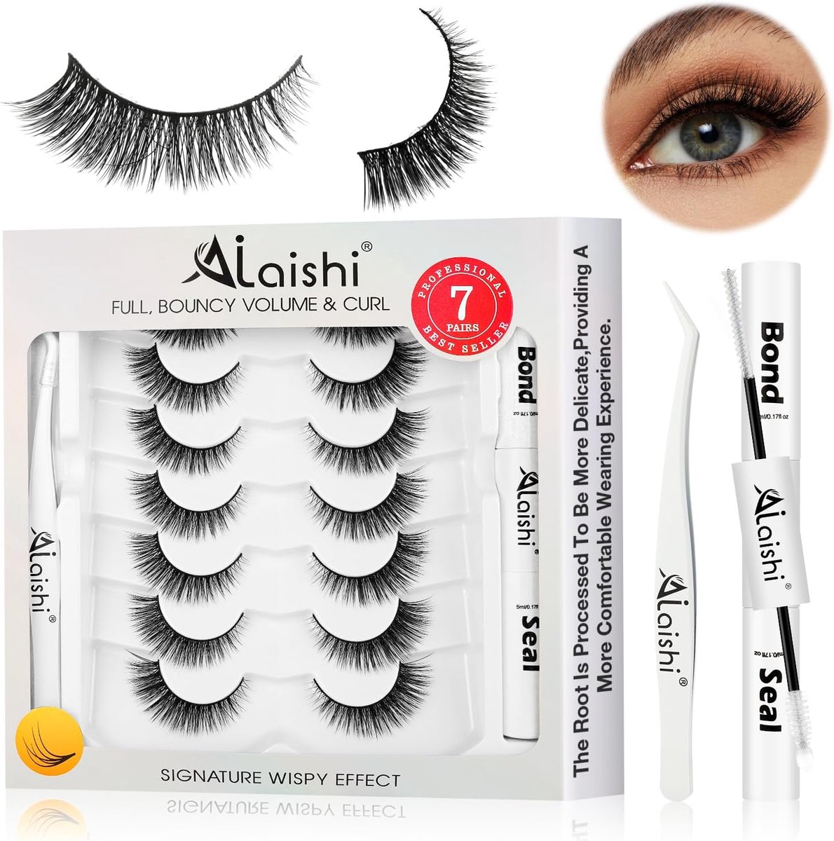Eyelash Cluster Wimperset - DIY Wimperextensions - Ultra-zacht en lichtgewicht - Gemakkelijk zelf aan te brengen - ShopVlot