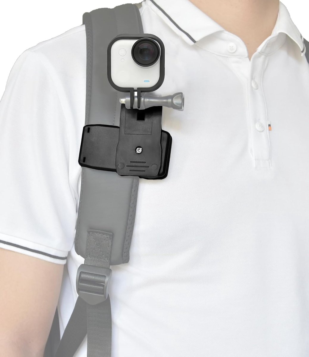 Action Cam houder 2-in-1 - Cap clip en backpack clip - 360° rotatie - Perfect voor vloggen - ShopVlot