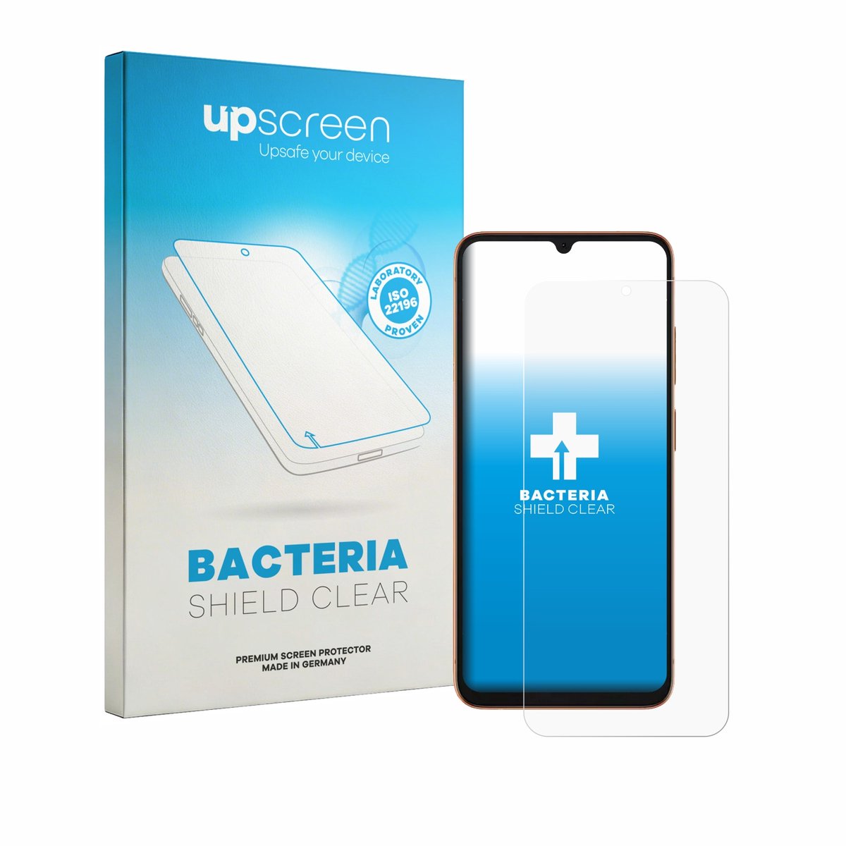 upscreen - Screenprotector voor Doogee Note 57 Lite - Folie Beschermfolie transparant antibacterieel