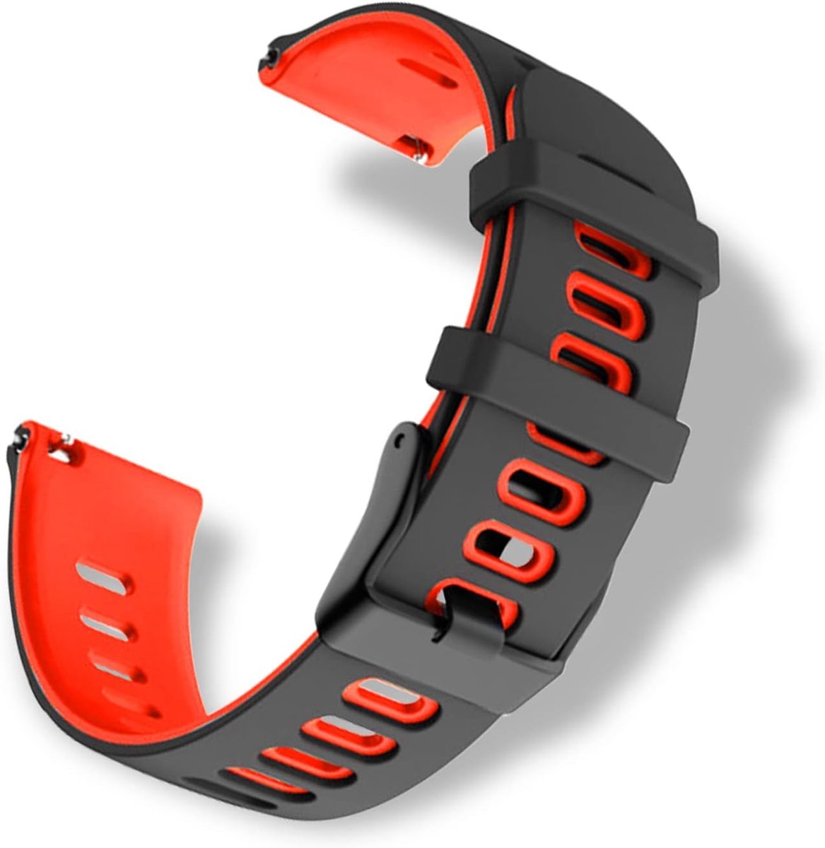 Horlogeband 22 mm - Siliconen - Ademend en comfortabel - Geschikt voor sportgebruik - ShopVlot